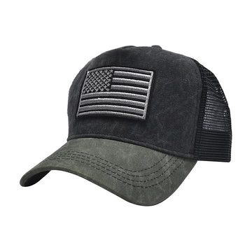 Men's Velcro Embroidered Sun Protection Outdoor Hiking Sunhat
